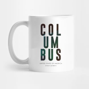 Columbus City typography Mug